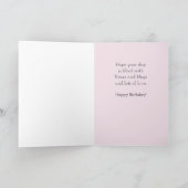 Eerste Birthday roze ballonvaars groet Kaart (Binnen)