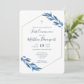 Eerste blauwe blad van de Gemeenschap Kaart (Staand voorkant)