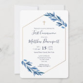 Eerste blauwe blad van de Gemeenschap Kaart (Voorkant)