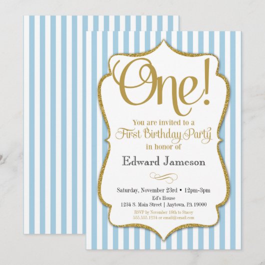 Eerste Blauwe Goud Kaart (Voorkant / Achterkant)