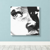 Eerste blik op het vertrouwde canvas afdruk (Insitu (Houten vloer))