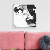 Eerste blik op het vertrouwde canvas afdruk (Insitu (Woonkamer))