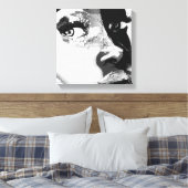 Eerste blik op het vertrouwde canvas afdruk (Insitu (Slaapkamer))