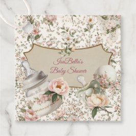 Eerste Bloei Baby Shower Grote Cadeaubijsluiter Bedankjes Labels