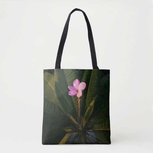Eerste Bloei, Plumeria Tote Bag (Voorkant)