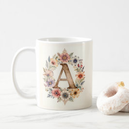 Eerste bloem boho bloemenmok koffiemok