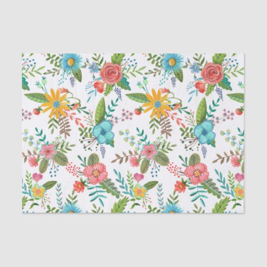 Eerste bloemen van de Heilige Communie | Weefselpa Tissuepapier (Voorkant)