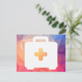 Eerste blokkering briefkaart (Staand voorkant)