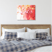 Eerste Blush  gouden roze kroonluchter canvas Afdruk (Insitu (Slaapkamer))