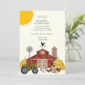 Eerste Boerderij op de geboorte Kaart (Staand voorkant)