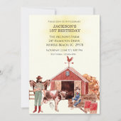 Eerste Boerderij op de geboorte Kaart (Voorkant)