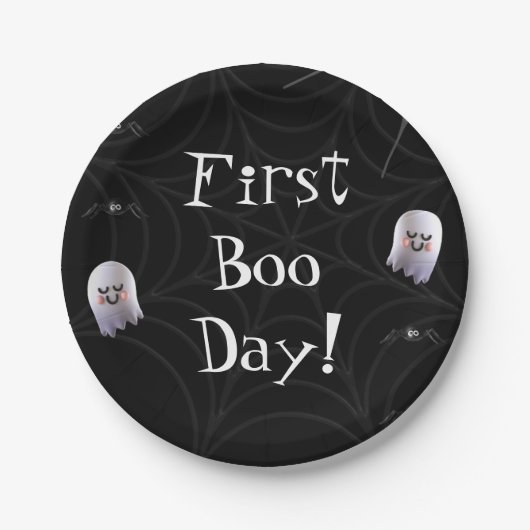 Eerste Boo Day Party Bord (Voorkant)