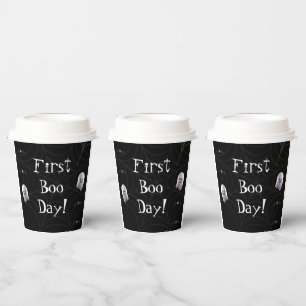 Eerste Boo Day Party Cup met deksel Papieren Bekers