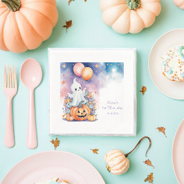 Eerste Boo-Day-viering - Ghost & Pumpkin Servet