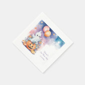 Eerste Boo-Day-viering - Ghost & Pumpkin Servet (Hoek)