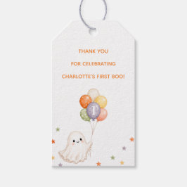 Eerste Boo Geest | Halloween Eerste Verjaardag Cadeaulabel