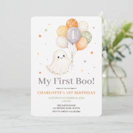Eerste Boo Geest | Halloween Eerste Verjaardag Kaart