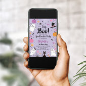 Eerste Bookdag Spookachtige Halloween Verjaardag Kaart