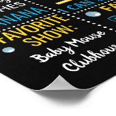 Eerste bord van Birthday-alkbord Rubber Duck Poster (Hoek)