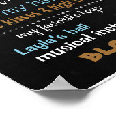 Eerste bord van Birthday voor een jongen Poster (Hoek)