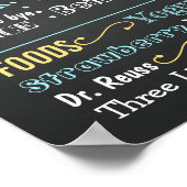 Eerste bord van de verjaardag voor een jongen poster (Hoek)