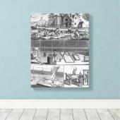 Eerste Bord van de wolenindustrie Canvas Afdruk (Insitu (Houten vloer))