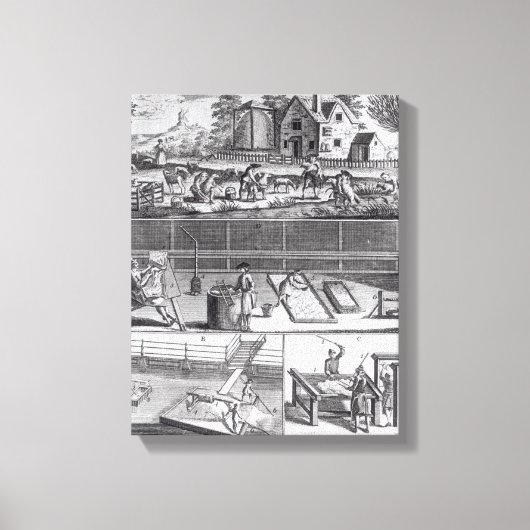 Eerste Bord van de wolenindustrie Canvas Afdruk (Voorkant)