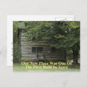 Eerste bouwstijl in stad - Grappig verandering van Aankondigingskaart (Voorkant / Achterkant)