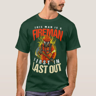 Eerste brandweerman in het wild t-shirt