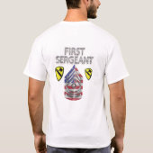 Eerste bribrigadier van de afdeling Cavalry T-shirt (Achterkant)