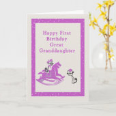 Eerste Britse Kaart voor grootdochter (Gele Bloem)