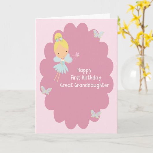 Eerste Britse Kaart voor grootdochter (Gele Bloem)