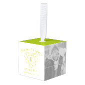 Eerste bruiloft Jubileum aangepaste foto peridot Decoratie (Voorkant hoekig)