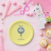 Eerste bruiloft of verloving verjaardag Daisies Papieren Bordje (Feest)