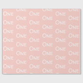 Eerste bruine roze verpakkingspapier cadeaupapier (Vlak)