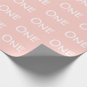 Eerste bruine roze verpakkingspapier cadeaupapier (Hoek)