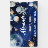 Eerste Buitenruimte Achtergrond Banner Verjaardag  (Verticaal)