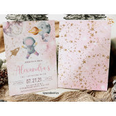 Eerste buitenruimte verjaardag uitnodiging meisje 