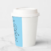 EERSTE BULT HAPPY BIRTHDAY BLUE PAPIEREN BEKERS (Links)