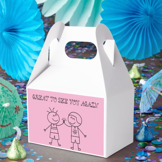 Eerste bult Happy Birthday Party Favoriet Box Pink Bedankdoosjes (Feest)