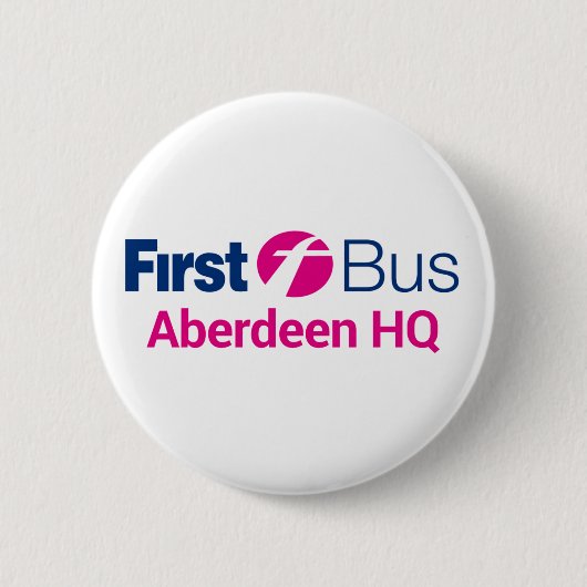 Eerste bus badge ronde button 5,7 cm (Voorkant)