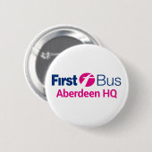 Eerste bus badge ronde button 5,7 cm (Voorkant /achterkant)