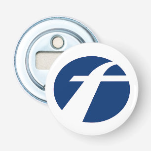 Eerste bus flesopener button flesopener