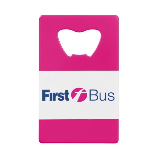 Eerste bus flesopener creditkaart flessenopener (Voorkant)