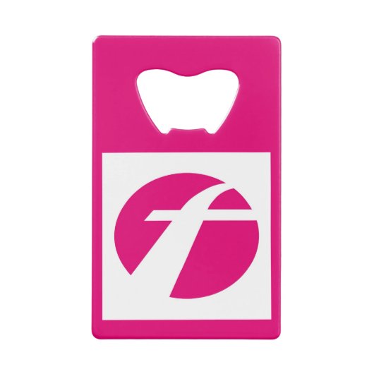 Eerste bus flesopener creditkaart flessenopener (Voorkant)