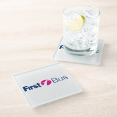 Eerste bus glas Onderzetter (Schuin)