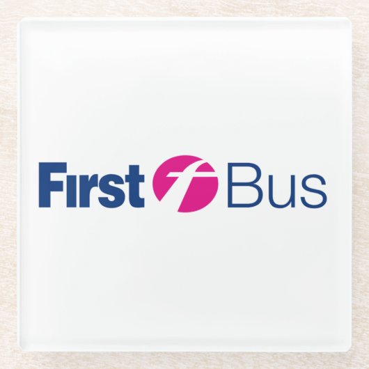Eerste bus glas Onderzetter (Voorkant)