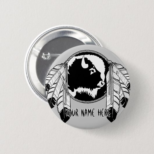 Eerste Buttonnen Aangepaste Metis Wildlife Button (Voorkant /achterkant)