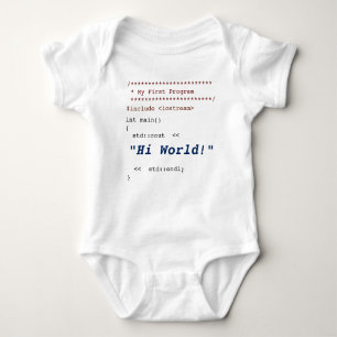 Eerste C++ programma voor baby's Romper