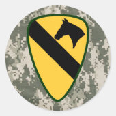 Eerste Calvary Division Ronde Stickers (Voorkant)